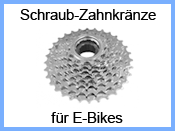 Schraub-Zahnkrnze fr E-Bikes