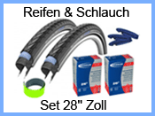 Reifen & Schlauch Set 28''