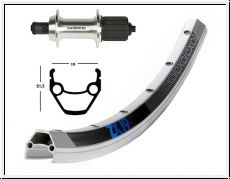 H-Rad 28x1.75 TX500 8/10-f.silb.SSP 36L Exal ZX 19 silber Niro-Spei.(2x 2,34)