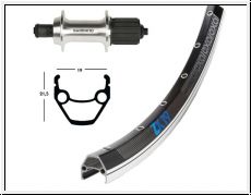 H-Rad 28x1.75 TX 500 8/10-f.silb.SSP 36L Exal ZX 19 schw/silb.Niro-Spei.(2x2,34)