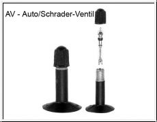 Kenda Fahrradschlauch 26 AV 35 mm 26 x 1.75-2.125 47 / 57-559 OVP