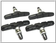 Saccon V-Brake 4 er Set Bremsschuh PM 25 schwarz