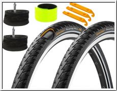 Conti Set 8 = 2x Touring Plus 37-622 2x Tour all D 40 Schluche + 1x Reifenheber