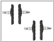 Promax V-Brake Bremsschuhe 4er Set mit gewinde 70 mm, schwarz