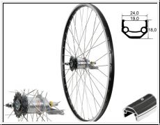 Brwinkels 26'' H-Rad CUT 19-559 schwarz Shimano 3-Gang Rcktrittnabe