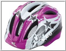 KED Kinder Fahrradhelm Meggy Violet/Black Star Gr. S 46-51 cm