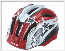 KED Kinder Fahrradhelm Meggy Red/Black Stars Gr. XS 44-49 cm