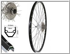 H-Rad 28'' Set Cut19 SZ gest TX500 silb SNSP si. inkl. Zahnkranz HG 41 8f. 11-32