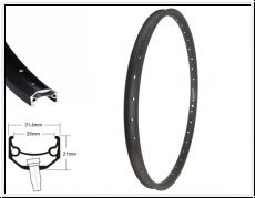 Ryde Andra 40 Disc Felge 28'' schwarz 622-25 VL 8,5 36 Loch Gepunzt