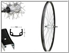 Brwinkels 28'' H-Rad Basic schwarz ECO Alu HR-Nabe GW silber Stahl Spei. silber