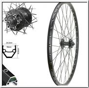 Brwinkels 28'' VR DC19 19 black Disc Shi. M475 6-Loch SNSP sz Niro Sp. black