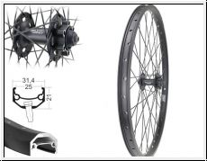 Brwinkels 26'' V-Rad Andra 40 Disc 36 L XT M-756 6-Loch SNSP black Niro Sp. bla.