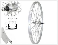 Brwinkels 28' H-Rad Basic silber o.sen HR-Nabe Alu GW silber, Niro Speich. sil.