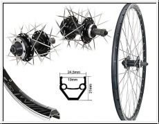 Brwinkels 28'' H-Rad DMC19 schwarz BDCP 6-Loch SchrZk. SNSP black Sp.Ni.si