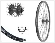 Brwinkels 28'' V-Rad DH21 black Disc TX-506 6-Loch SNSP sz Niro Sp. Schwarz