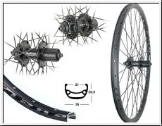 Brwinkels 27,5'' H-Rad DH21 black Disk M475 6-L SNSP 8-10-f. sz Niro Sp. black