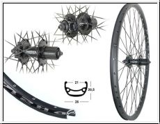 Brwinkels 26'' H-Rad DH21 black Disk M475 6-Loch SNSP 8-10-f. sz Niro Sp. sz