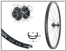 Brwinkels 26'' V-Rad DH21 black Disc Shi. M475 6-Loch SNSP sz Niro Sp. silber