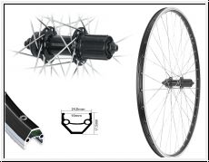 Brwinkels 28' H-Rad CUT 19 black gest T610 Nabe black 8-10-f. SNSP Niro Sp. si