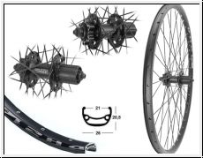 Brwinkels 27,5 H-Rad DH21 Disc 36L. XT M-756 6-Loch SNSP 8-10-f. sz Niro Sp.