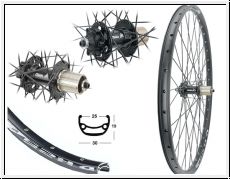 Brwinkels 27,5 H-Rad DH25 black Disk 36 MT-601RH36 6-Lo.8-11f. Ka.SSP Sp.schwarz