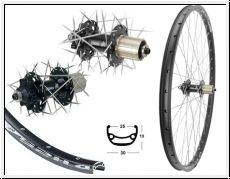 Brwinkels 27,5 HR DH25 black Disk 36L. MT-601RH36 6-Lo.8-11f. Ka.SSP sz Sp.silb