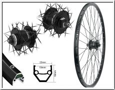 Brwinkels 27,5'' V-Rad DC19 m.. Black ND DH-T4050 Ce-Lo SSP sz Niro Spe. sz