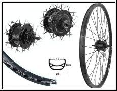 Brwinkels 27,5 V-Rad DH21 black Disk BDCP ND 3/1 6-Loch MU black Sp. Ni. sz