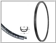 Felge 27,5'' BDCP DH25 schwarz 36Lo.m.. Disk 25-584 VL8,5 tubeless ready