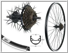 Aggro-X HR 28'' TX19 ECO SK. MU sz Sp.sz mit Shimano TZ500 7fach 14-28 Zhne