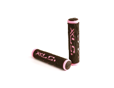 XLC Griffe Bar Grips Dual Colour schwarz/pink, 125 mm