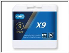 KMC X9 EPT Schaltungskette 1/2''x 11/128''- 114 Glieder-6-6mm-9-fa