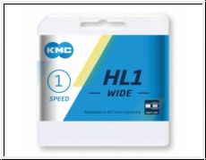 KMC HL1 Wide Kette Silber 1/2 x 1/8, 100 Glieder, 9,4mm