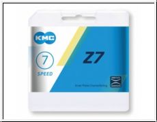 KMC Z7 Schaltungskette grau/braun 1/2'' x 3/32'', 114 Glieder,7,3mm,6/7-fach