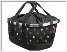 KLICKfix City-Tasche Bikebasket GT dots- 33x27x42cm- mit UniKlip 21ltr.