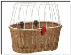 KLICKfix Hundeshopper Doggy Basket braun-  45x52x36 cm- mit Korbklip