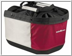 KLICKfix Shoppertasche Alingo GT 20ltr. rot/creme, 41x29x24cm fr Racktime