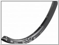 Felge DT Swiss E 512 29'' Disc 622-25 VL 6-5mm 28 Loch schwarz