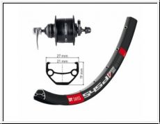 V-Rad 26x1.90''Nabd.DH3D37Centl.sz.SSP36 DT Swiss 545 Disc schw.Niro-Spei.(sz)