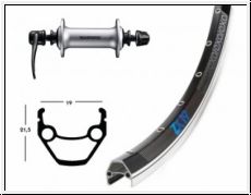 V-Rad 26x1.75 Acera T3000 silb.SSP Exal ZX 19 36L. schw./silb.Niro-Spei.