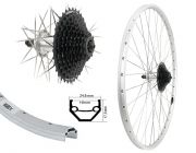 Aggro-X 28'' H-Rad C19 silber TX500 mit Shimano 9-fach 11-34 Kassette