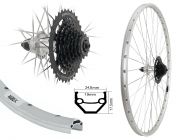 Aggro-X H-Rad 28'' CU19 silber mit 8fach Shimano HG31 11-34 Kassette