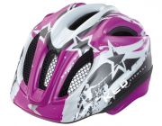 KED Kinder Fahrradhelm Meggy Violet/Black Star Gr. S 46-51 cm