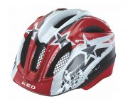 KED Kinder Fahrradhelm Meggy Red/Black Stars Gr. XS 44-49 cm