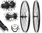 Laufradsatz 26'' CUT19 MTB schwarz Deore H-Rad 8-10fach T-610 Felgenbremse