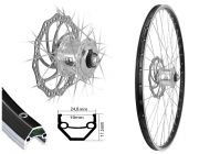 V-Rad 26'' Cut19 schwarz ND BDCP 3/1 6-L SSP Sp. silber inkl. Bremsscheibe 180mm